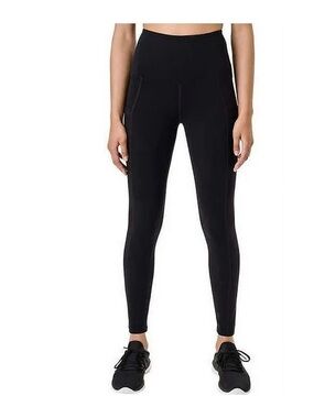 Tuff Athletics Black High-Waist Leggings with Side Pockets